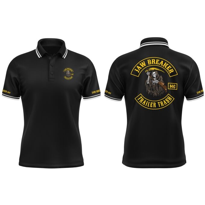 Polo Homme contrasté Jaw Breaker MC - Imprimé en France
