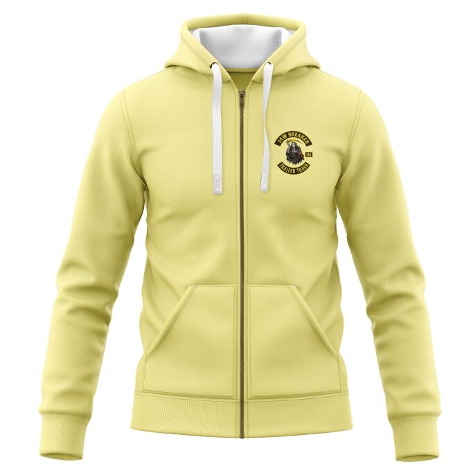 Sweat-Shirt à Capuche Zippé (Veste Gamme DELUXE) Jaw Breaker MC - Imprimé en France