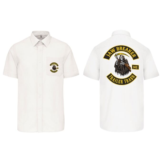 Chemise Homme légère à Manches Courtes de qualité supérieure (matériau de personnalisation haut de gamme, imprimé en France)