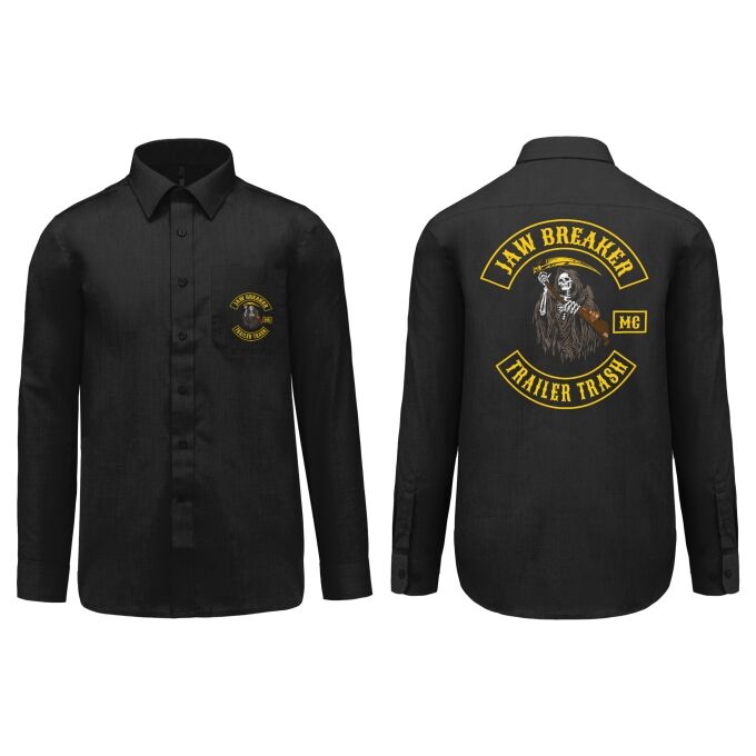 Chemise Homme légère à Manches Longues Jaw Breaker MC - Imprimé en France